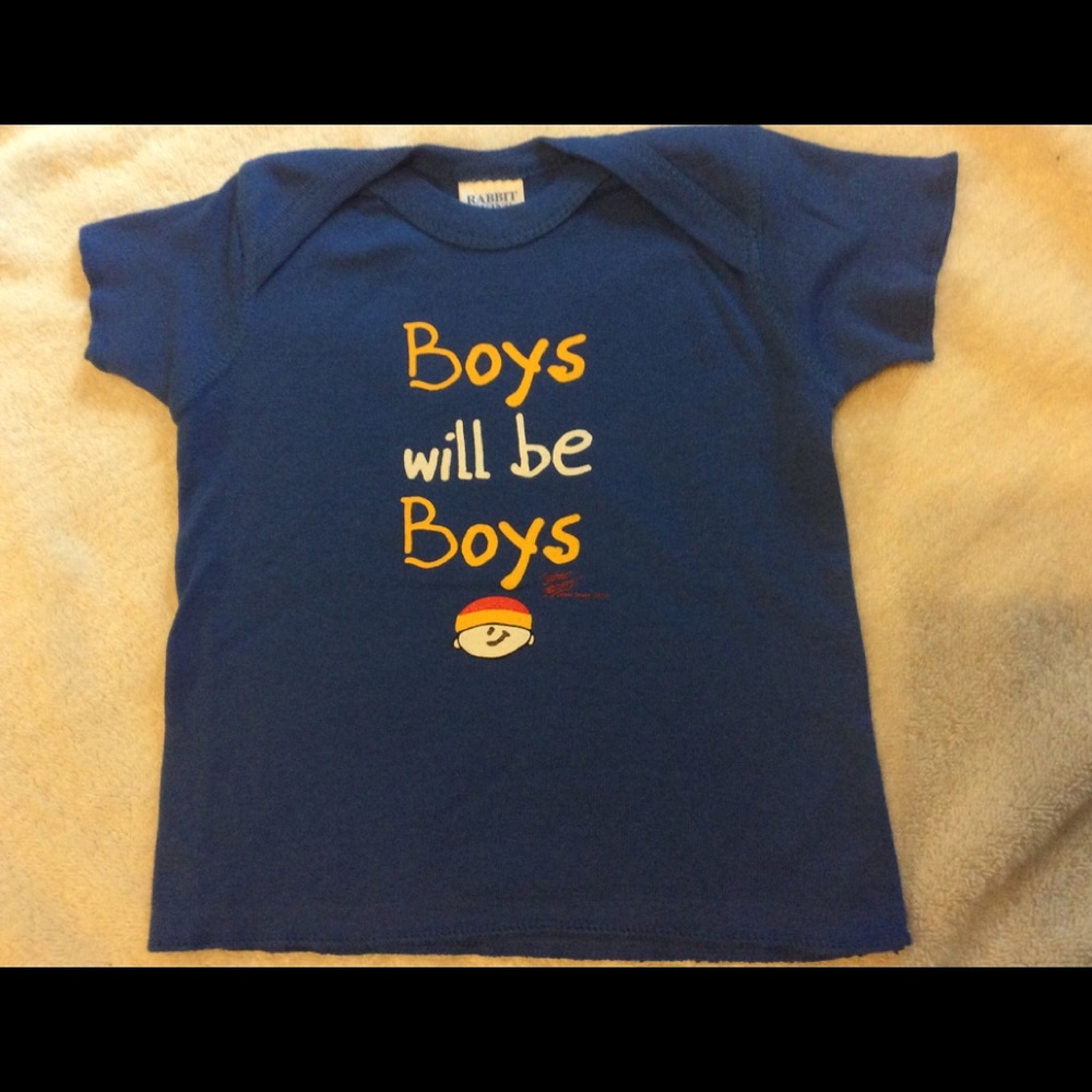 Boys will be Boys, Lap Tee, 100% cotton, NWT - Picture 2 of 2